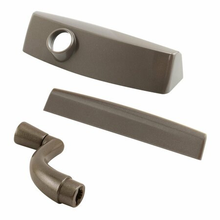 PRIME-LINE Casement Operator Crank Handle with Cover and Undercover, Left Hand, Bronze 1 Kit MP24421